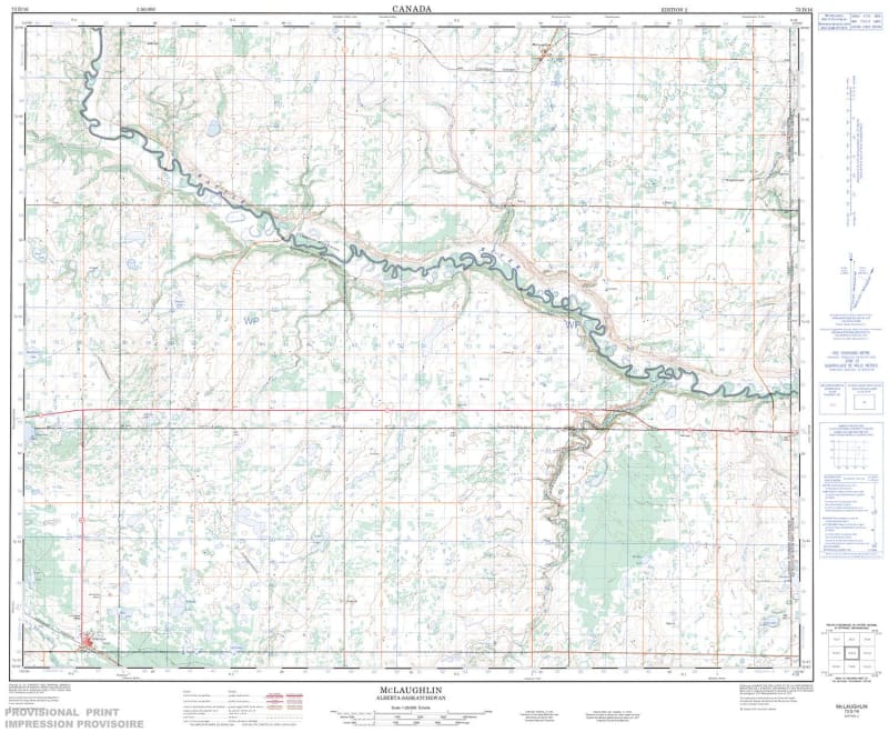 073D16 - MCLAUGHLIN - Topographic Map