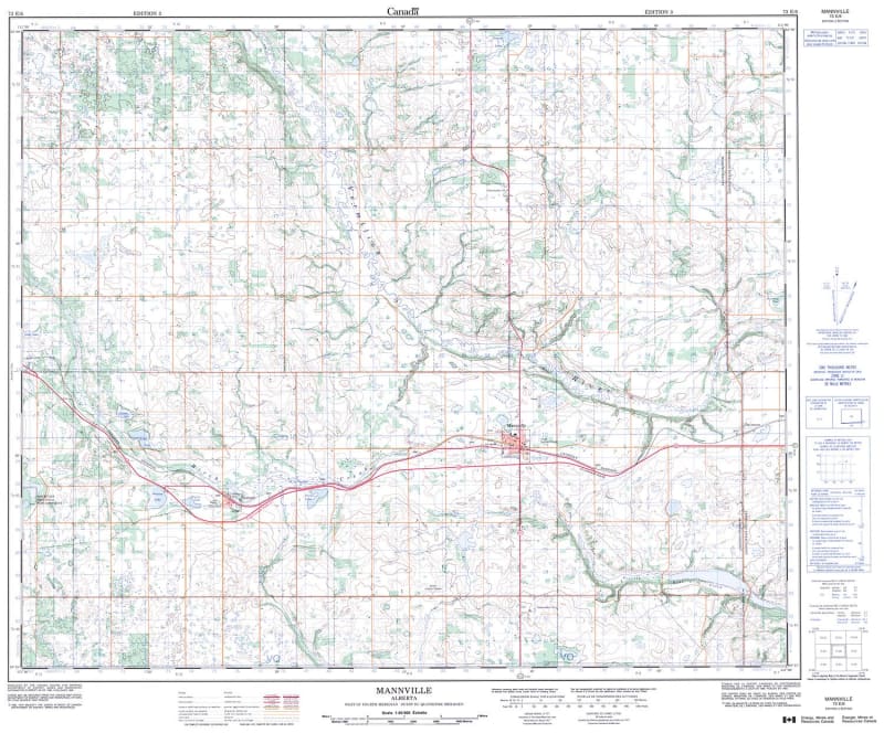 073E06 - MANNVILLE - Topographic Map