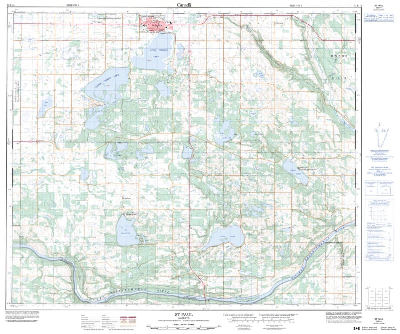 073E14 - ST. PAUL - Topographic Map