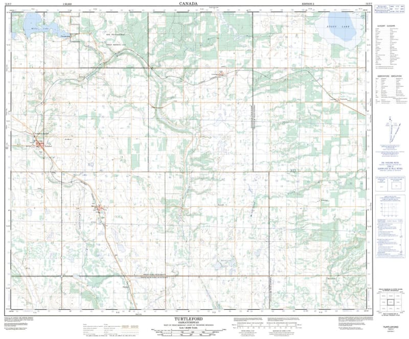 073F07 - TURTLEFORD - Topographic Map