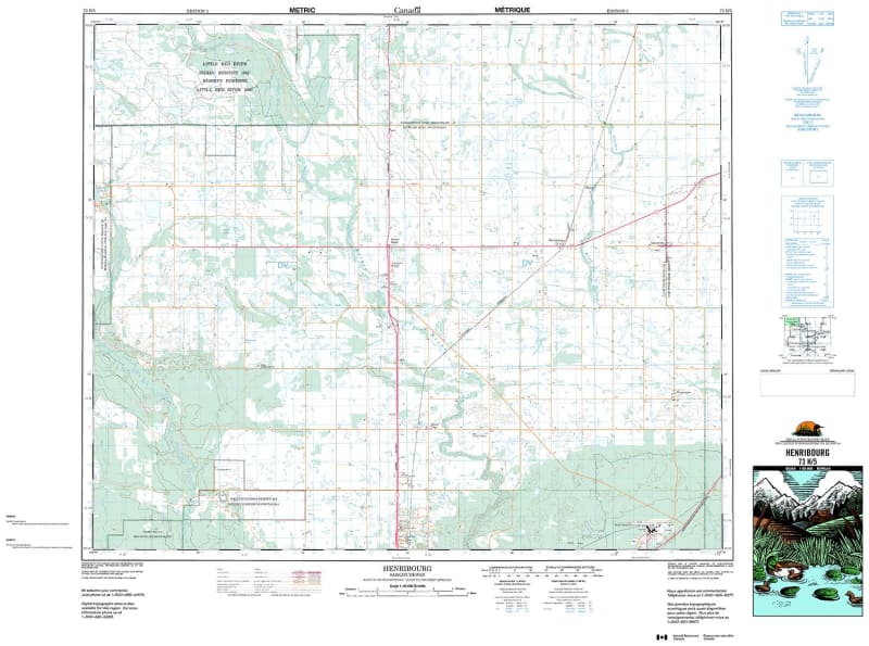 073H05 - HENRIBOURG - Topographic Map