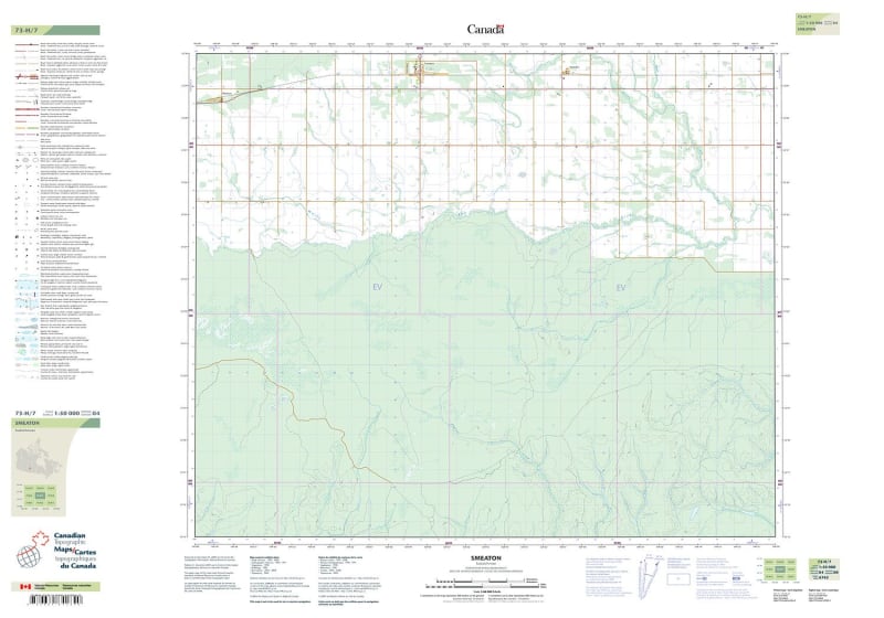 073H07 - SMEATON - Topographic Map