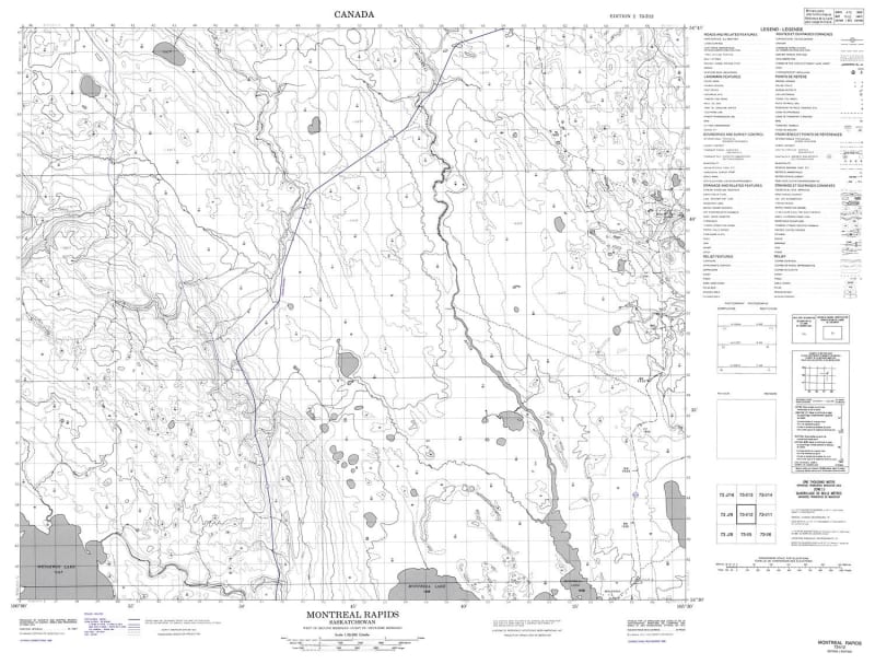 073I12 - MONTREAL RAPIDS - Topographic Map