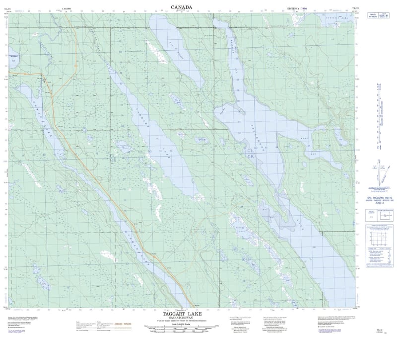 073J03 - TAGGART LAKE - Topographic Map