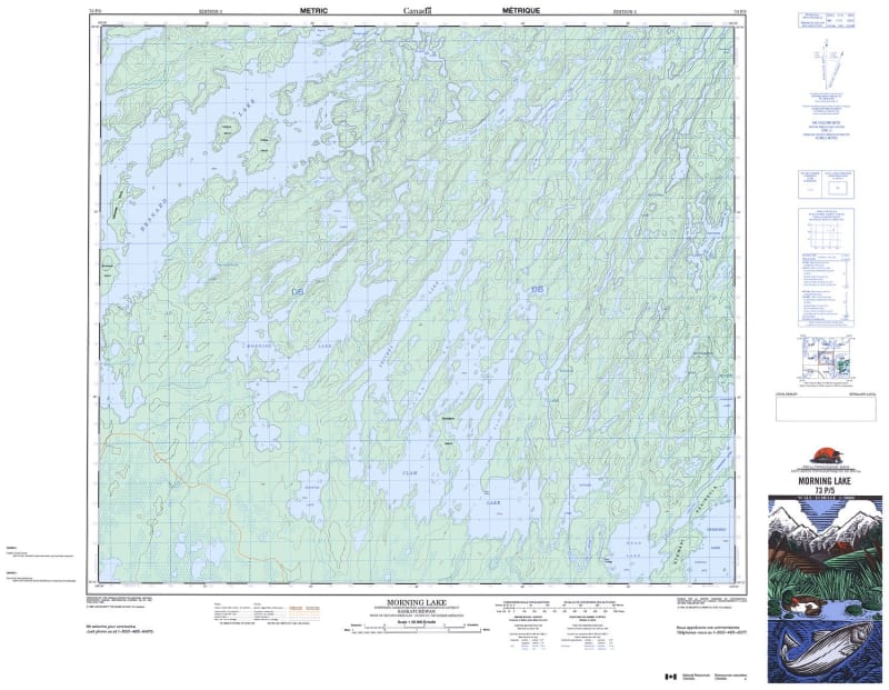 073P05 - MORNING LAKE - Topographic Map