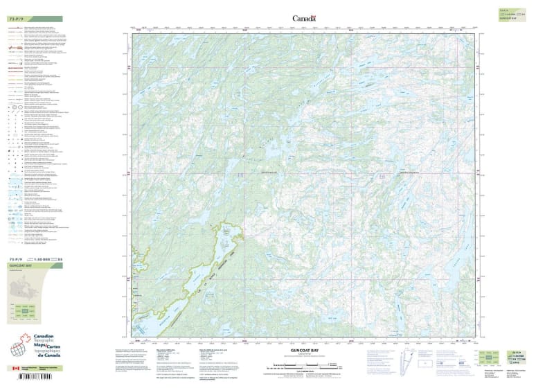 073P09 - GUNCOAT BAY - Topographic Map