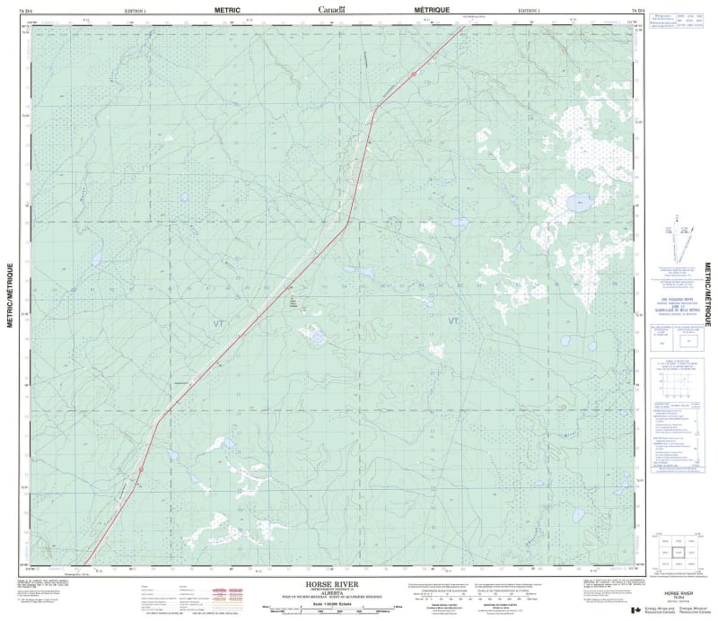 074D04 - HORSE RIVER - Topographic Map