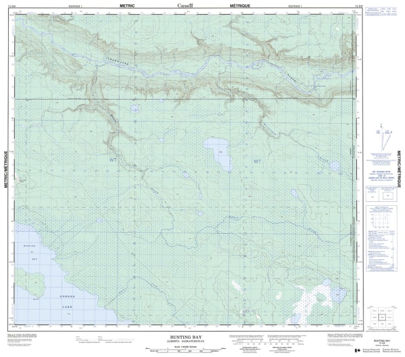 074D09 - BUNTING BAY - Topographic Map