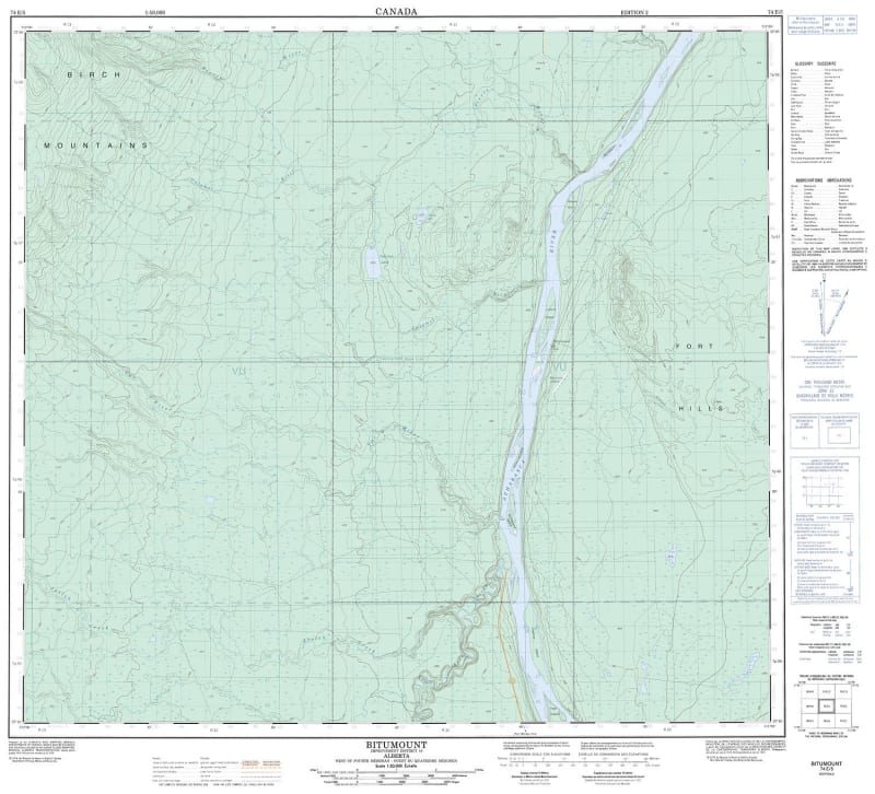 074E05 - BITUMOUNT - Topographic Map