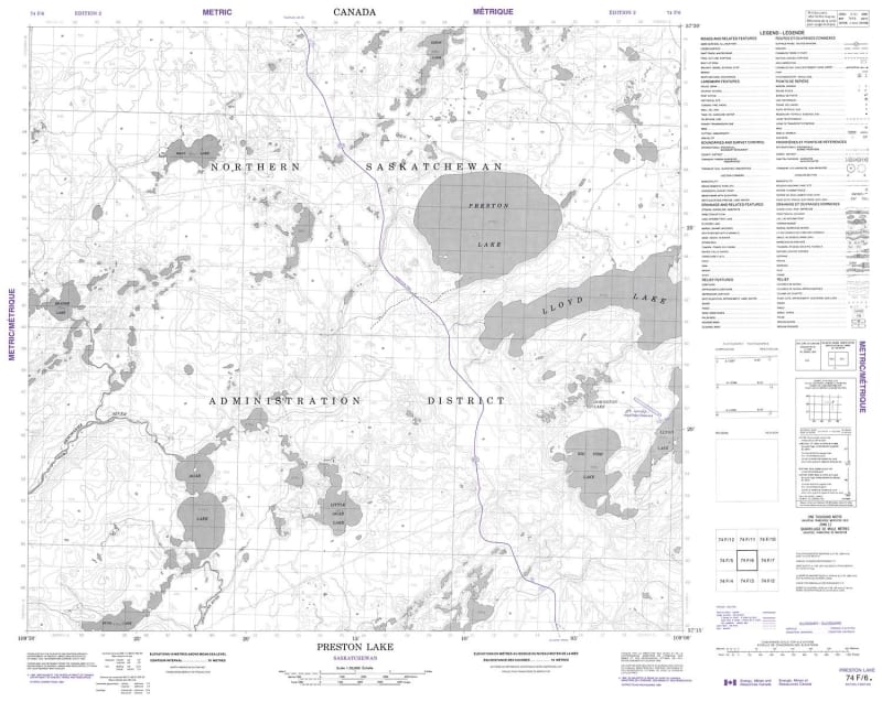 074F06 - PRESTON LAKE - Topographic Map