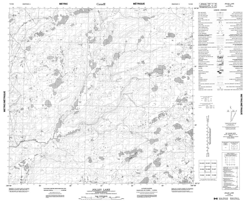 074K06 - JOLLEY LAKE - Topographic Map