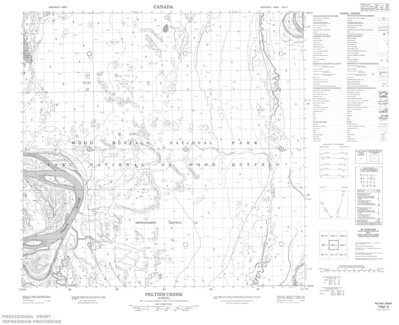 074M04 - PELTIER CREEK - Topographic Map