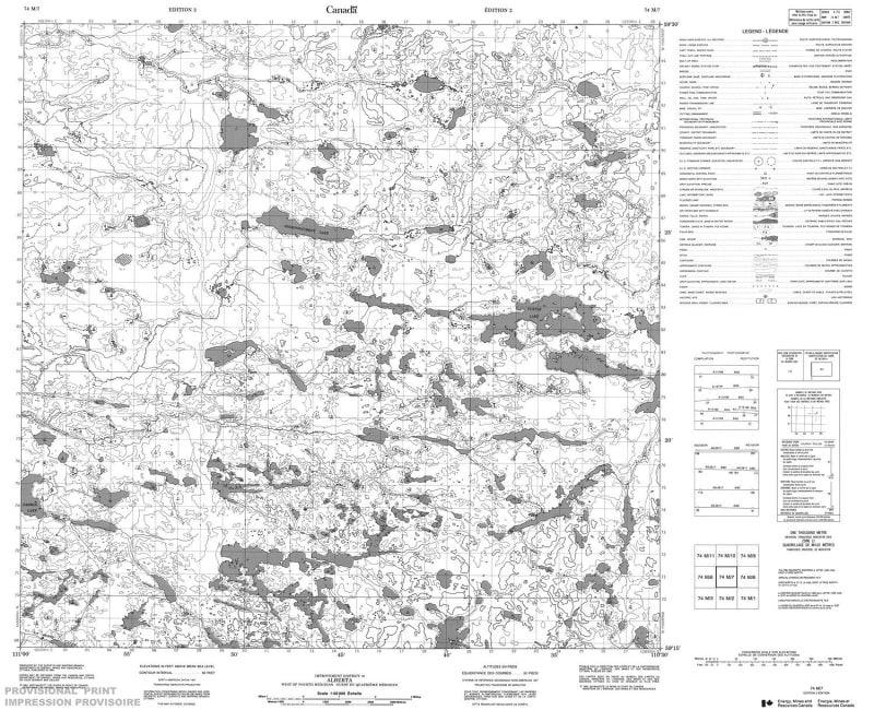074M07 - NO TITLE - Topographic Map