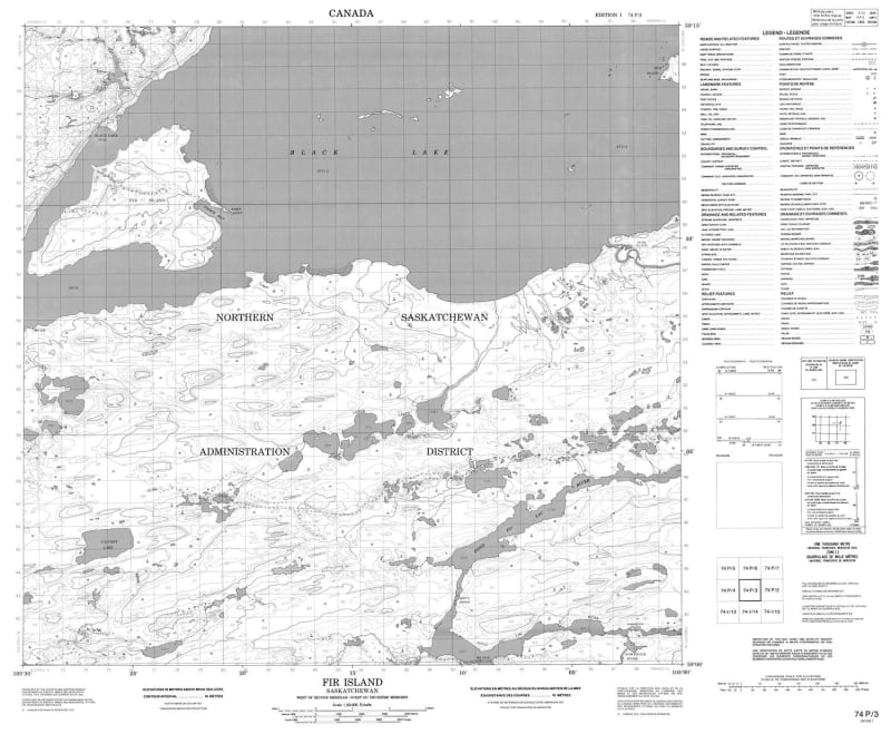 074P03 - FIR ISLAND - Topographic Map