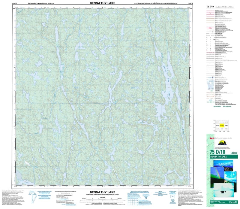 075D10 - BENNA THY LAKE - Topographic Map