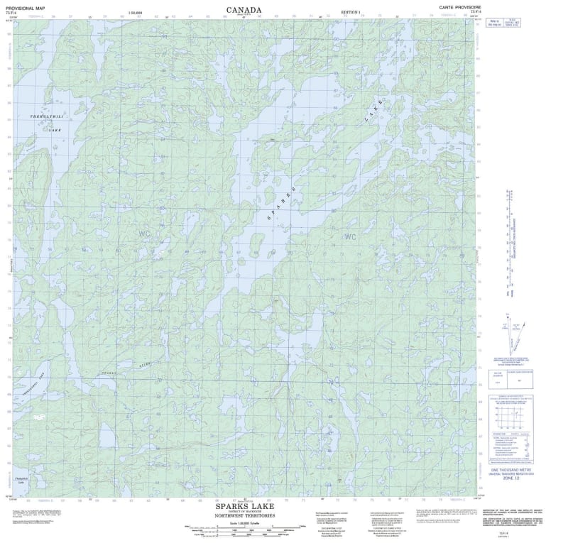 075F04 - SPARKS LAKE - Topographic Map