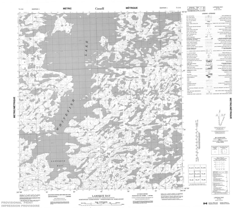 075J10 - LAROQUE BAY - Topographic Map