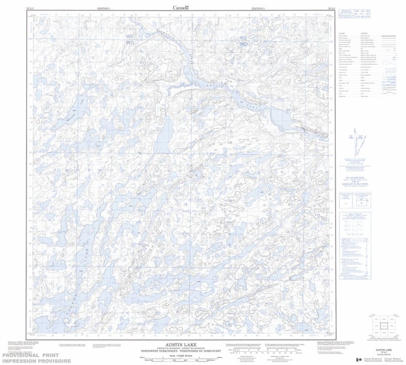 075L01 - AUSTIN LAKE - Topographic Map