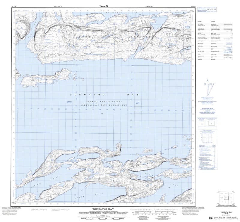 075L09 - TOCHATWI BAY - Topographic Map