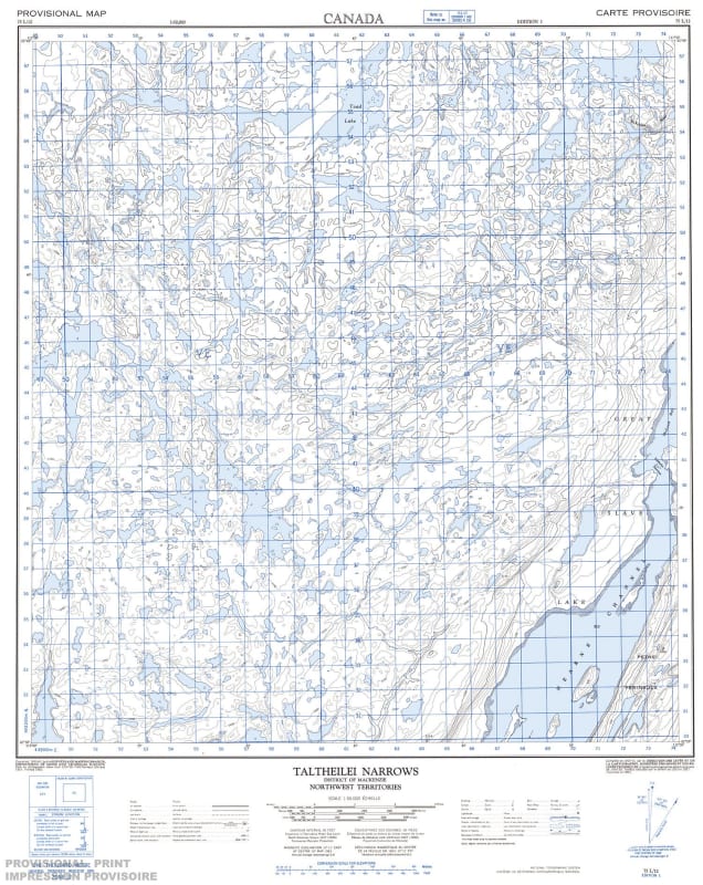 075L12 - TALTHEILEI NARROWS - Topographic Map