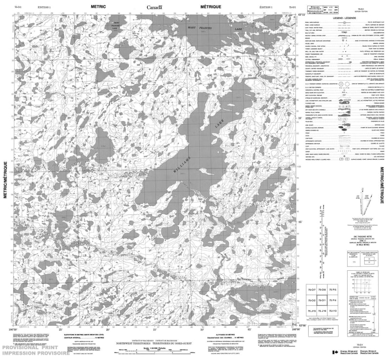 075O01 - NO TITLE - Topographic Map