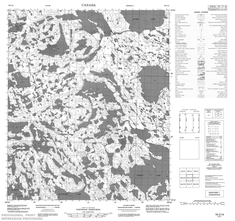 076C14 - NO TITLE - Topographic Map