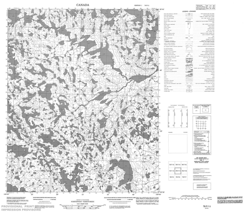 076F11 - NO TITLE - Topographic Map