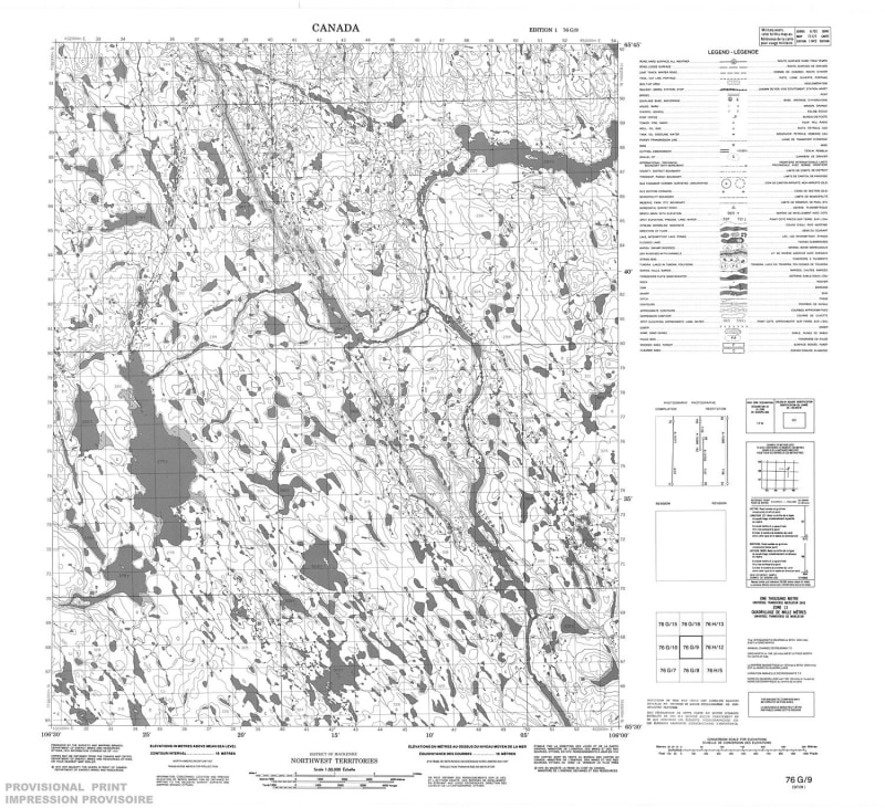 076G09 - NO TITLE - Topographic Map