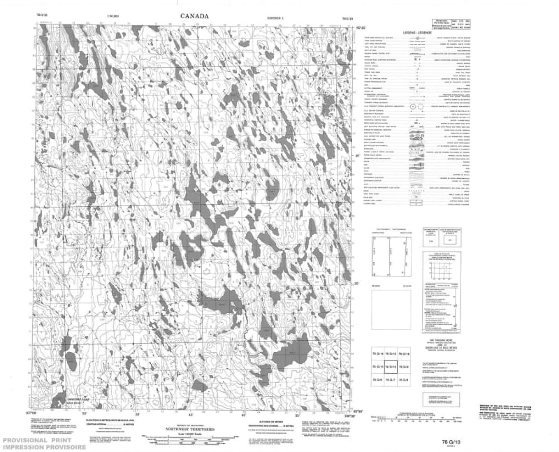076G10 - NO TITLE - Topographic Map