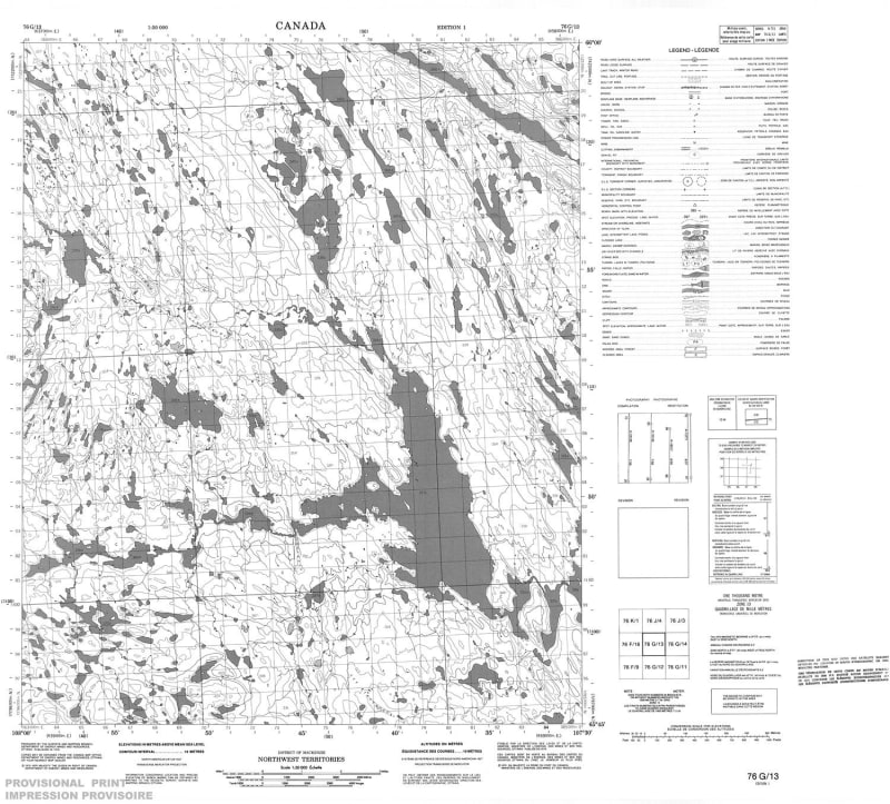 076G13 - NO TITLE - Topographic Map