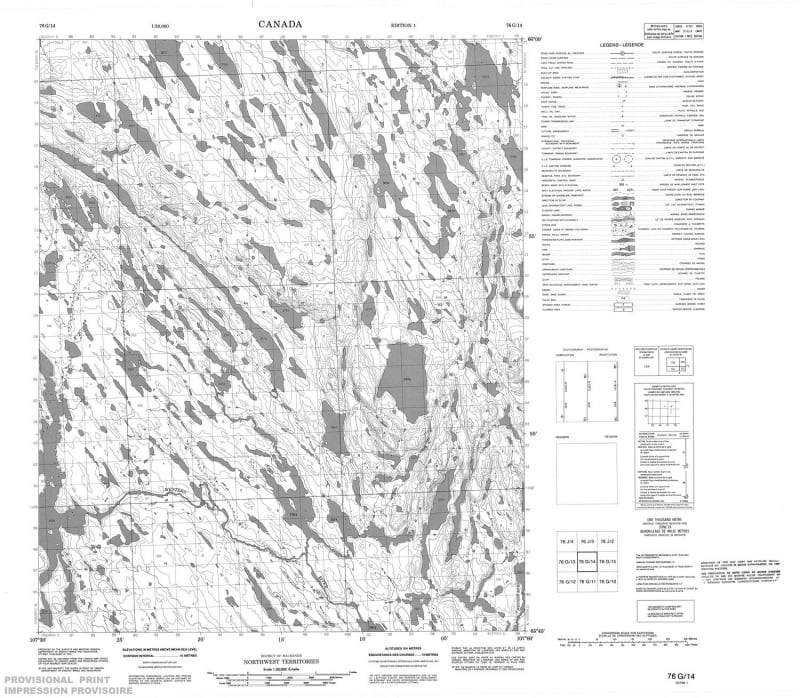 076G14 - NO TITLE - Topographic Map