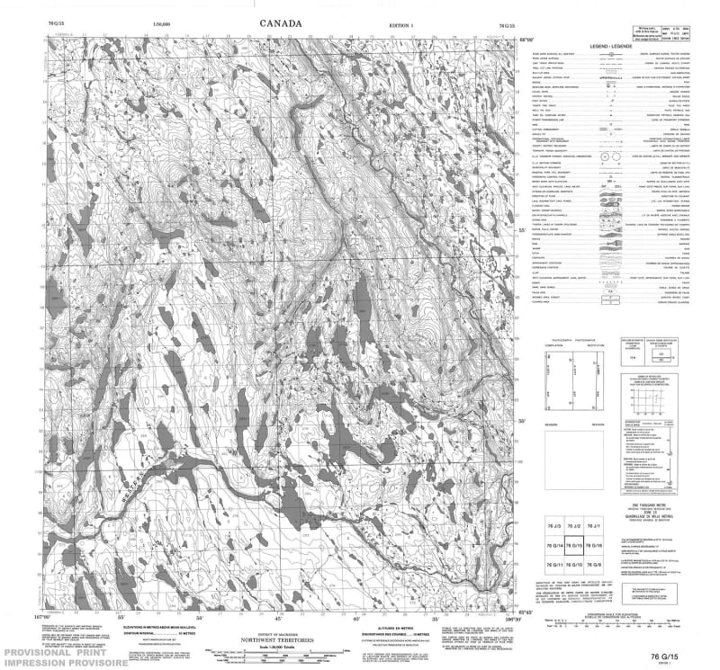 076G15 - NO TITLE - Topographic Map