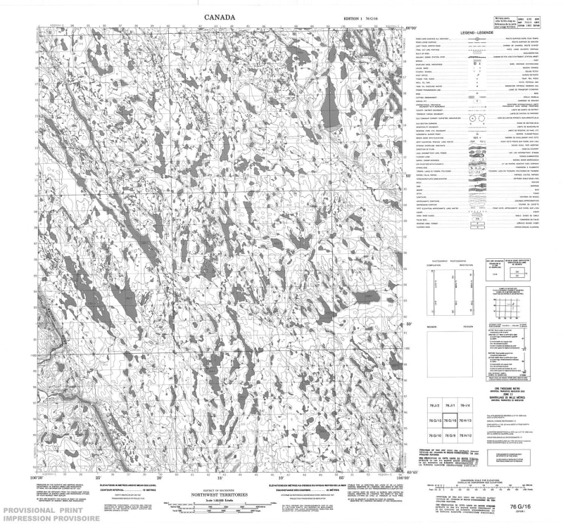 076G16 - NO TITLE - Topographic Map