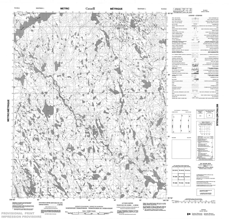 076H12 - NO TITLE - Topographic Map