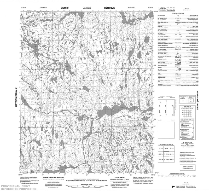 076H13 - NO TITLE - Topographic Map