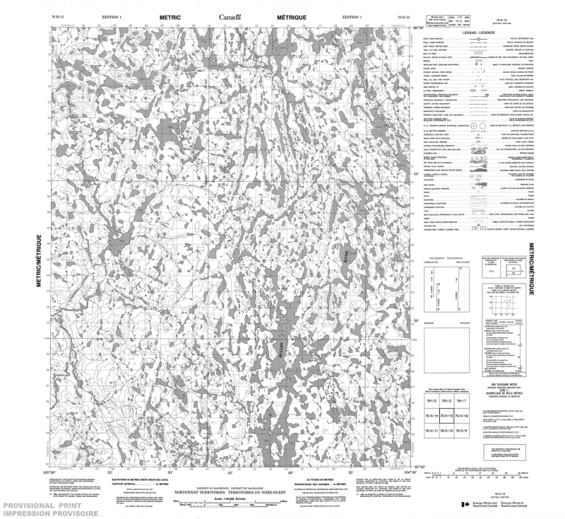 076H15 - NO TITLE - Topographic Map