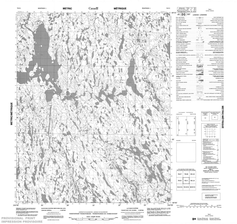 076I01 - NO TITLE - Topographic Map
