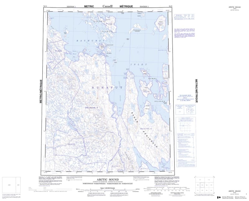 076N - ARCTIC SOUND - Topographic Map