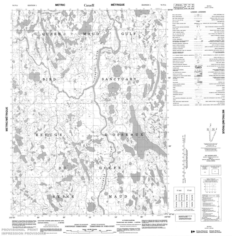 076P14 - NO TITLE - Topographic Map