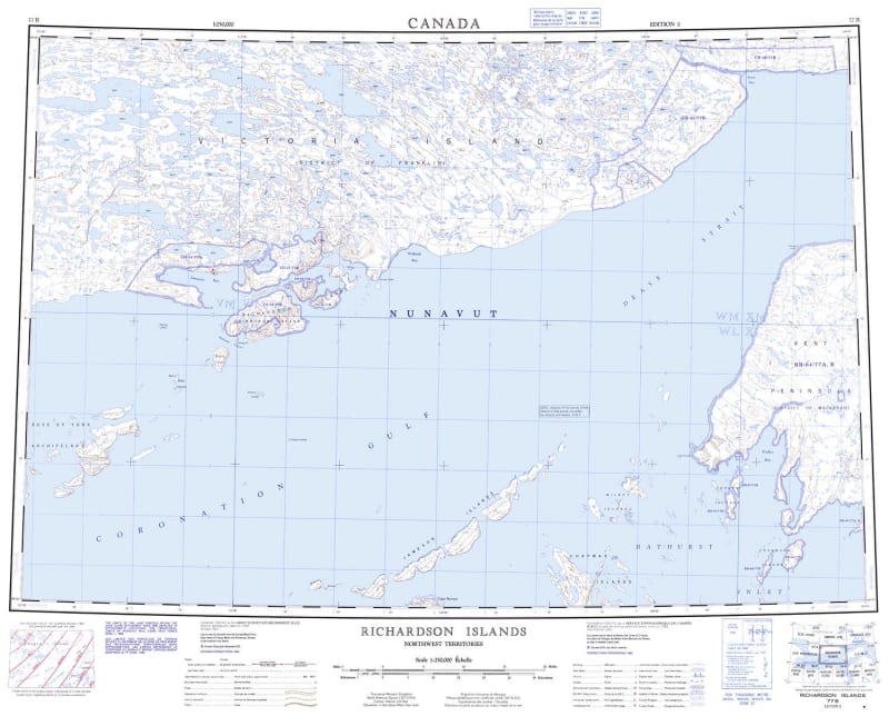 077B - RICHARDSON ISLANDS - Topographic Map