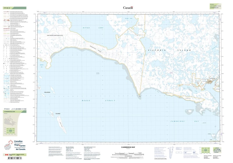 077D02 - CAMBRIDGE BAY - Topographic Map