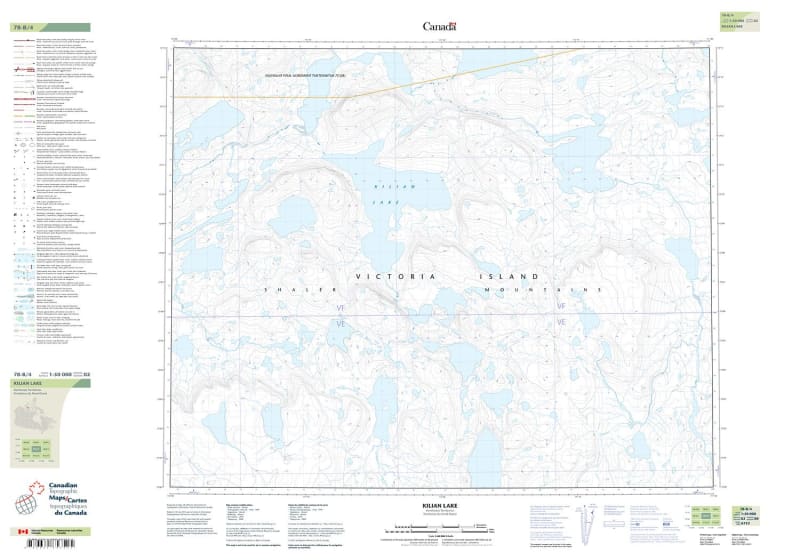 078B04 - KILIAN LAKE - Topographic Map
