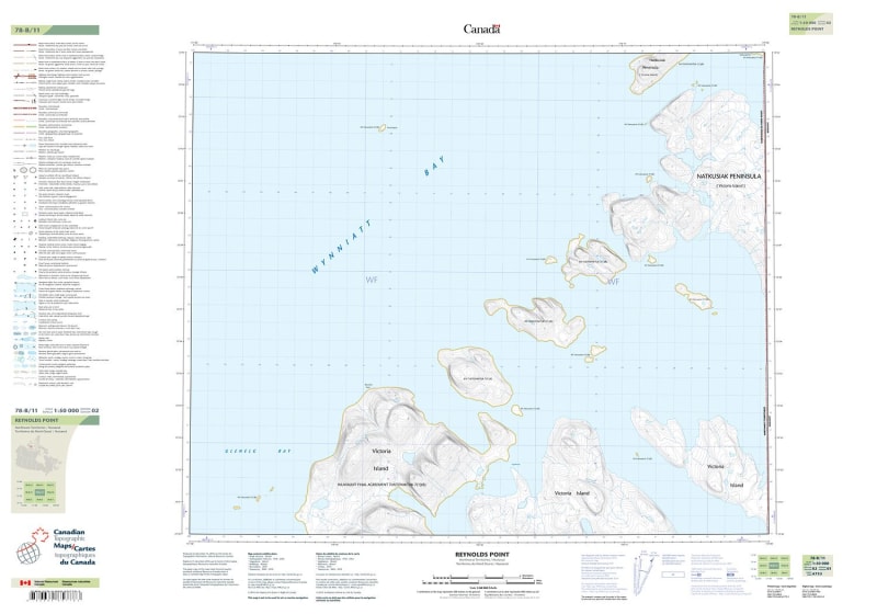 078B11 - REYNOLDS POINT - Topographic Map