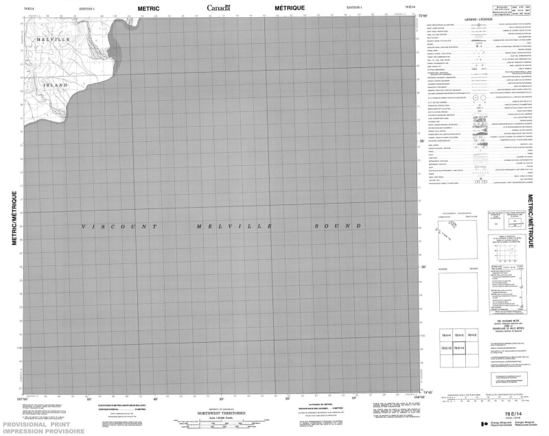 078E14 - NO TITLE - Topographic Map