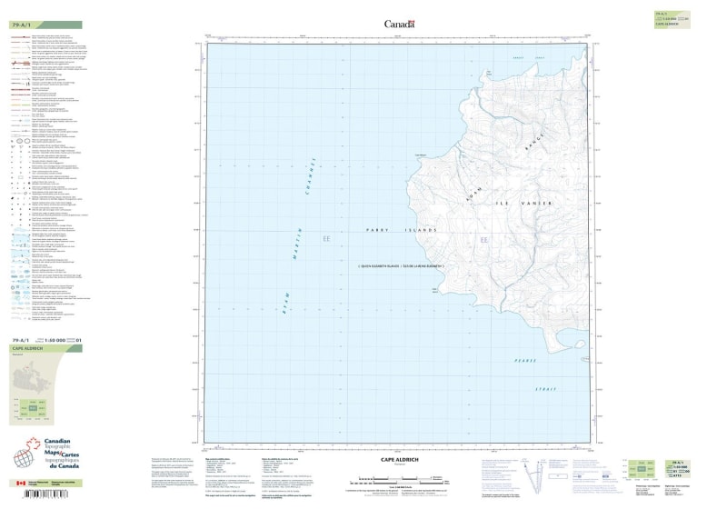 079A01 - CAPE ALDRICH - Topographic Map