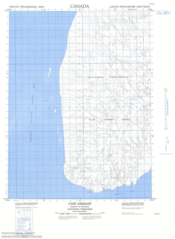 079H02 - CAPE GERMAIN - Topographic Map