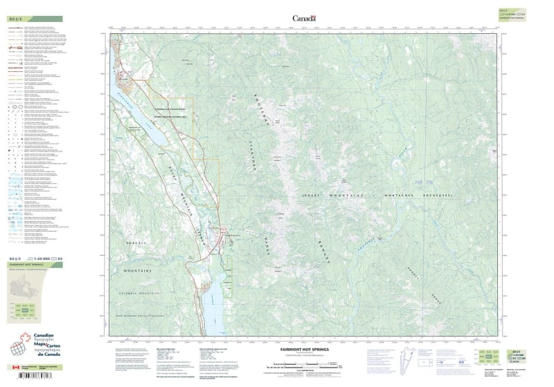 082J05 - FAIRMONT HOT SPRINGS - Topographic Map