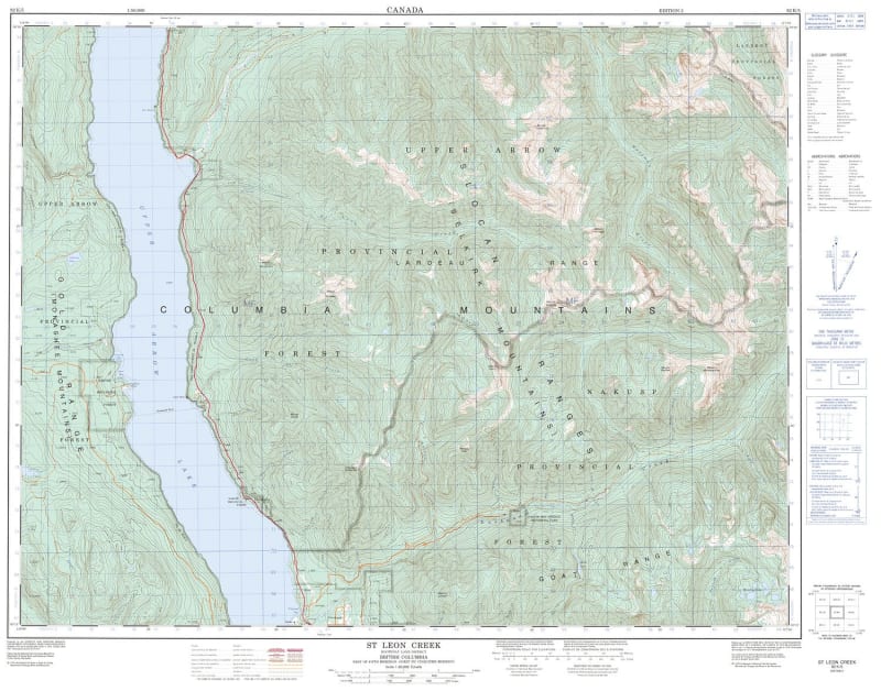 082K05 - ST. LEON CREEK - Topographic Map