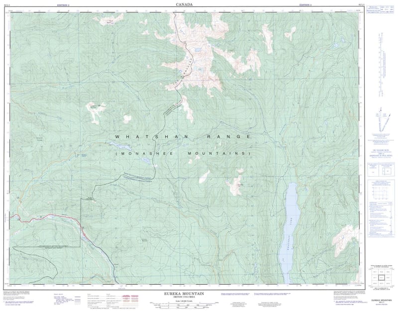 082L01 - EUREKA MOUNTAIN - Topographic Map