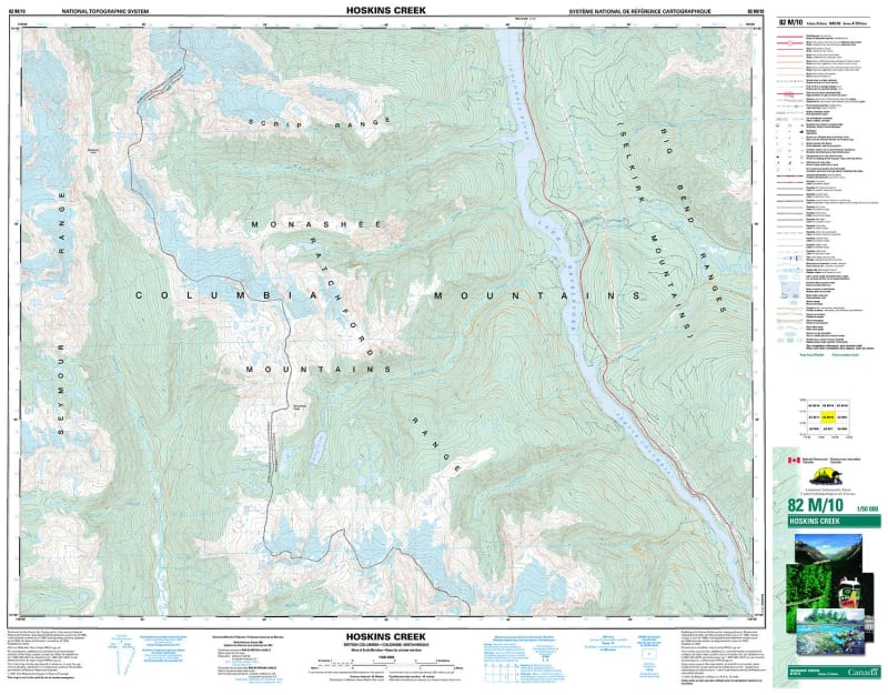 082M10 - HOSKINS CREEK - Topographic Map